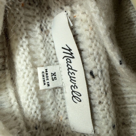 Madewell Belmont Donegal Mock Neck Sweater - Size XS - Picture 5 of 6